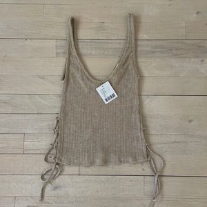 Urban Outfitters side lace-up tank